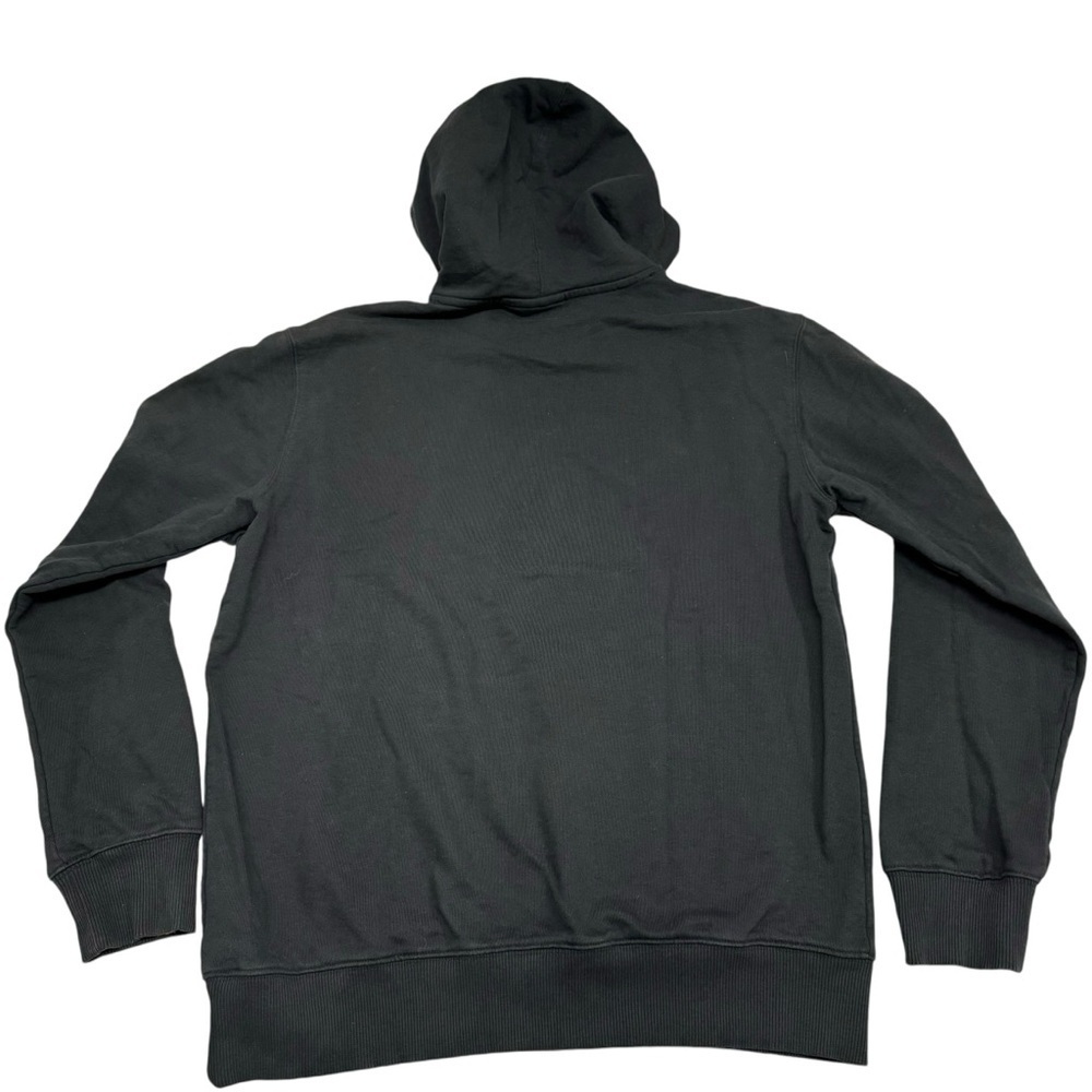 Adidas Torsion Trefoil Hoodie Sweatshirt Men’s Size L Black Embroidered - Picture 4 of 12